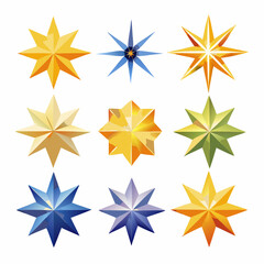 Obraz premium Ornamental Gold Star Vector 