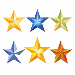 Fototapeta premium Futuristic 3D Star Shape 