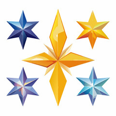Obraz premium Premium Golden Star Illustration 