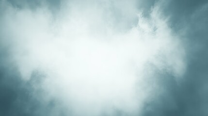 Serene Teal Sky: A Study in Clouds and Light