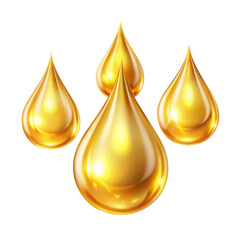 Golden Essence: Illustrative depiction of glistening drops, rich in tone, evocative of luxury, health, and vitality. 