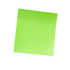 Colorful green sticky note transparent PNG, isolated background. Vibrant color office school stationery, planning, reminder
