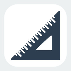 ruler icon in glyph style