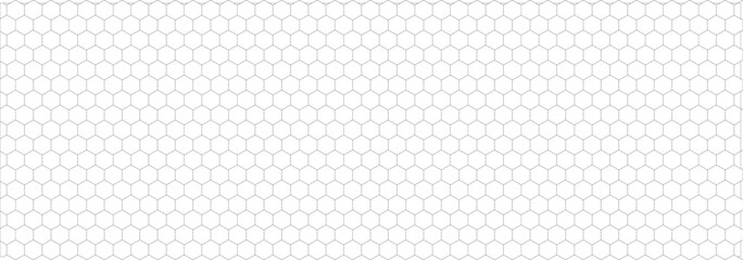 Horizontal gradient of black and white hexagon halftone texture vector illustration black and white dot background