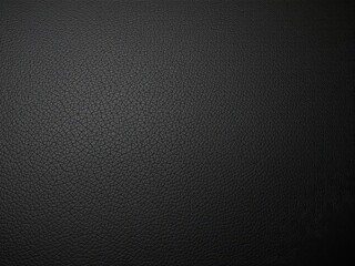 Deep black leather, subtly textured grain, close-up, monochrome, wallpaper