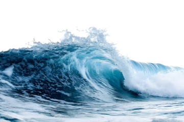 Ocean wave png border, transparent background