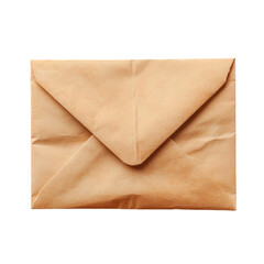 a brown envelope with a brown paper inside