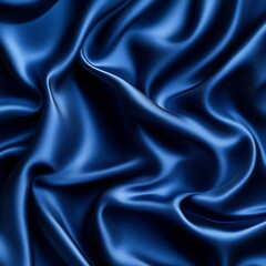 Obraz premium A close up photograph depicting flowing blue silk fabric