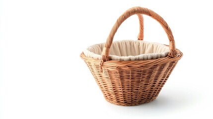 Obraz premium Wicker basket with handles