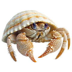 Hermit Crab Isolated on Transparent Background, PNG