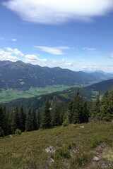 Fototapeta premium Aussicht am Lahngang bei Admont
