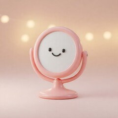 Cute Makeup Mirror in Soft Pastel