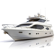 Naklejka premium yacht isolated on white background