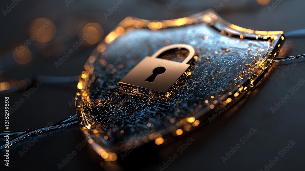 Poster protecting business and financial transaction data from cyber attacks is achieved through cyber ​​se