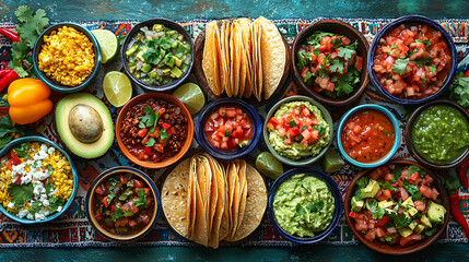 Cinco de Mayo Celebration with Spicy Tacos and Rich Mole