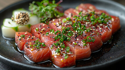 Assorted Sushi Tataki Set with Fresh, Seared Flavors