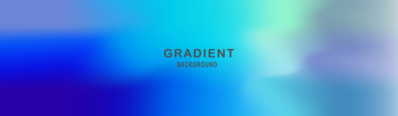 Iridescent aura Y2K futuristic holographic gradient background. Vector abstract mesh gradient. Dark cosmic colors space theme aurora fluid hologram texture in bright blue sky colors. Y2k holo backdrop