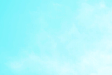 Blue pastel sky with white cloud. Beautiful sky in the morning. Freedom of life, New life beginning and Positive thought and energy concepts.