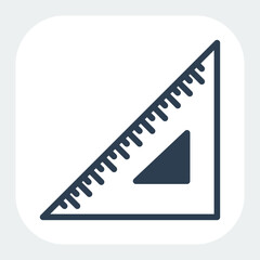 ruler icon filled black style
