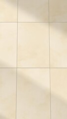 Beige limestone tile flooring, smooth marble-like texture, floor tile, veining, bathroom tile