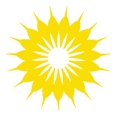 Radiant Yellow Sunflower Illustration Vector Image For Graphic Projects