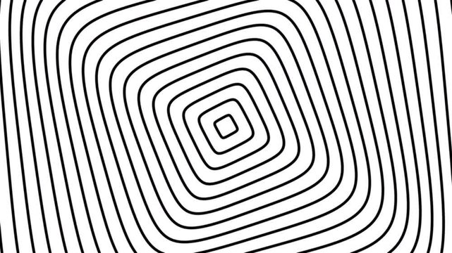 3D animation of polygon lines changing color and alternating repeatedly like a hypnotic effect on a white background
