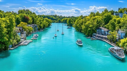 Obraz premium Picturesque River Scene 