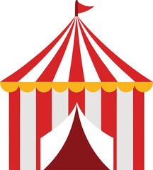 circus tent vector art illustration