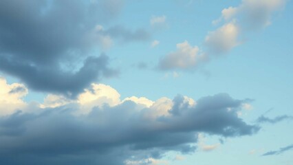 Realistics interaction of natural elements and sky represents changing weather a calm color scheme a