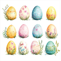 Hand-Drawn Easter Egg Doodle Set – Playful and Whimsical Sketch Collection
