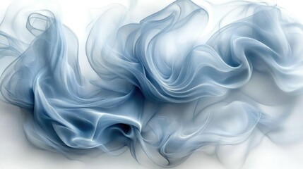 Fototapeta premium Serene Blue Silk: Abstract Fabric Texture Art