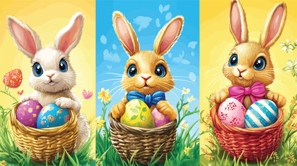 Creative Easter Celebration Poster Templates – Trendy Holiday Marketing Designs