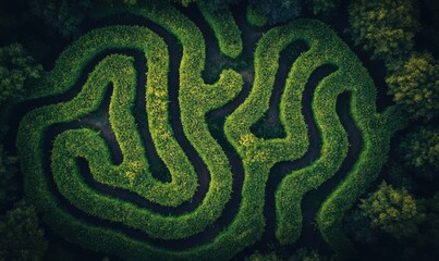 Obraz premium Navigating the Economic Maze: Strategies for Success in Risky Terrain