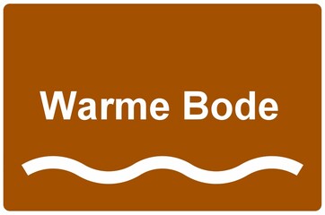 Illustration eines Namensschildes für den Fluss 