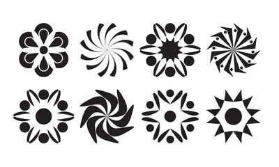 modern flowers. flower icon illustration. flowers symbol vector
