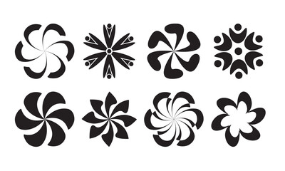 simple flower symbol. flower icon vector art. flower icon simple flat icons
