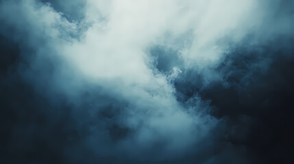 Misty dark blue watercolor background with soft textures and minimalistic design, high-resolution hyper-realistic details, creating a serene and abstract atmosphere. Dreamlike - Sky. Illustration