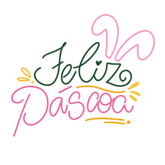 Happy Easter Text Lettering