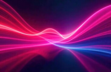 Vibrant wave abstraction in neon colors for creative design and digital art projects