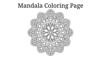 Mandala Coloring Page For Adult