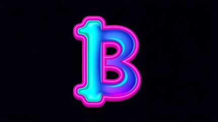 Bitcoin Neon: A luminous and stylish Bitcoin symbol glows against a sleek, dark background. It’s a contemporary and futuristic representation of digital currency. 