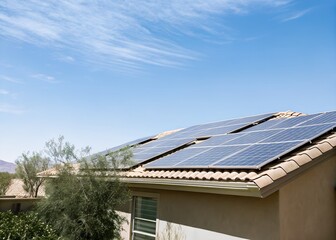 Solar-powered clean energy system installed on a Nevada residence