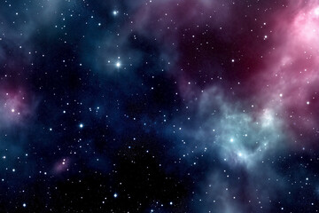 Fototapeta premium space background with stars and nebula