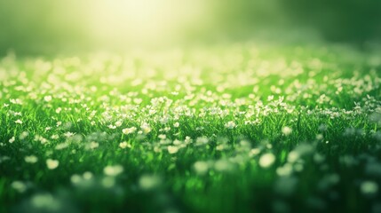 Naklejka premium Fresh green theme featuring tree leaf Spring background.