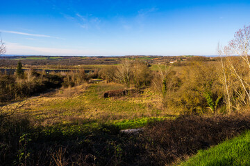 Hilly landscape around Cagnac-les-Mines from the mining museum