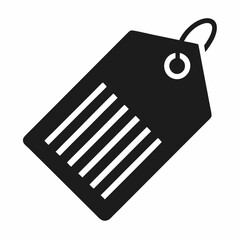 price tag with barcode