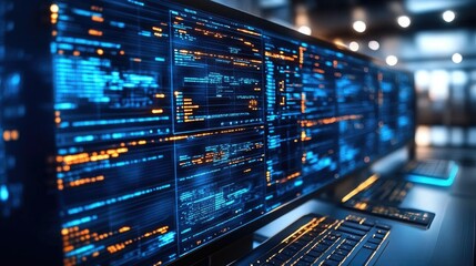 Fototapeta premium Digital Code: Unveiling the Secrets of Software Development