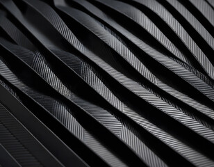 Black Carbon Fiber Weave Texture with a Subtle Shine