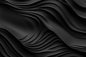 Fototapeta premium Elegant 3d abstract sleek wavy background ai generative technology