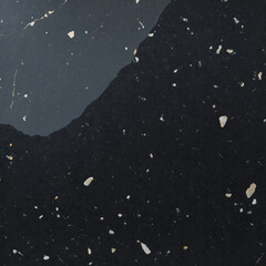 Black Granite Stone Surface with Subtle Sparkles